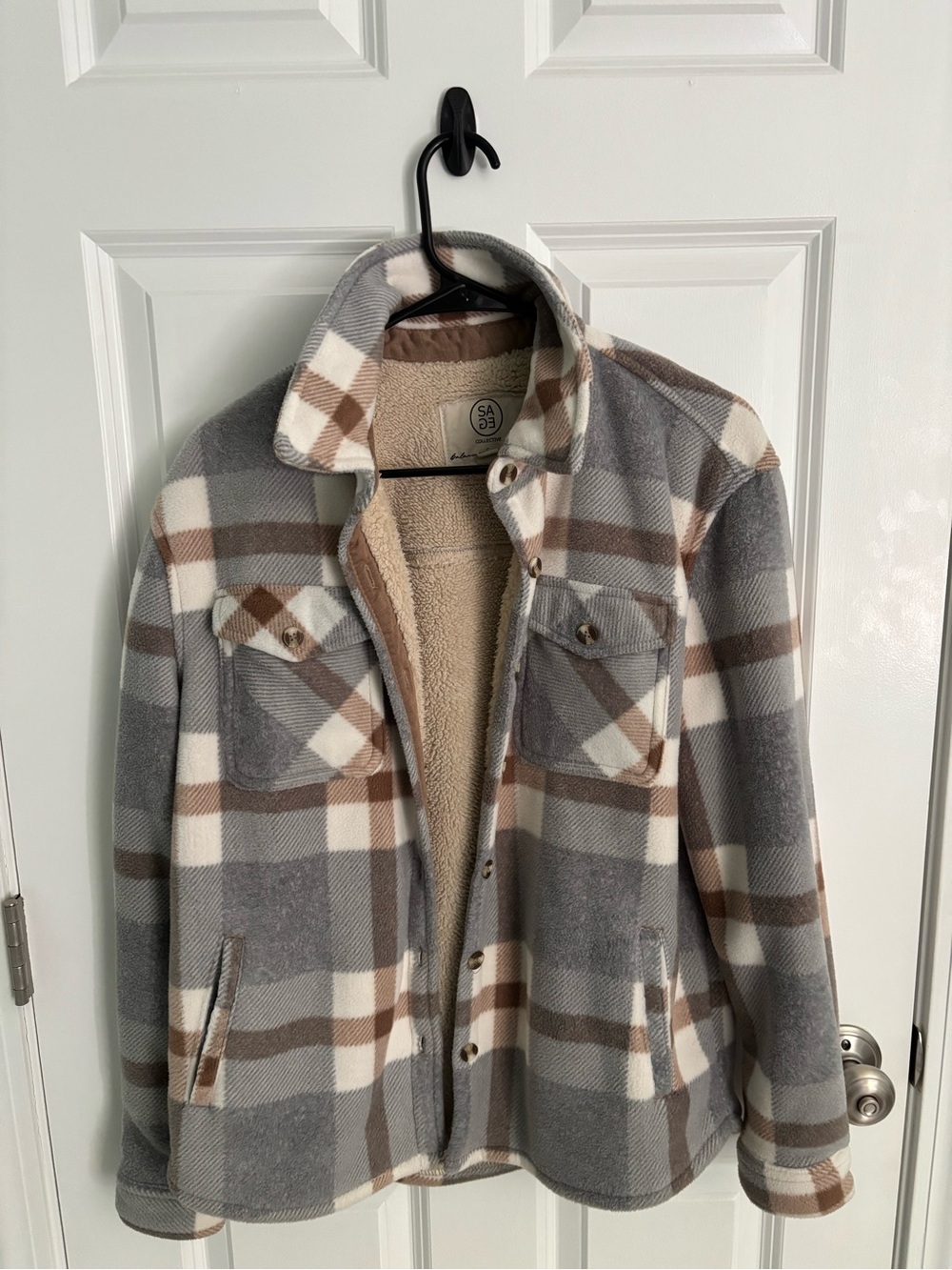 Sage Collective Plaid Jacket